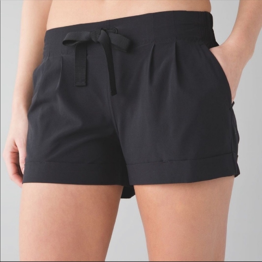 lululemon athletica Black Athletic Drawstring Shorts